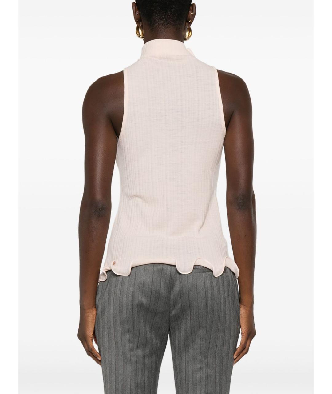 FENDI Белая шерстяная майка, фото 4