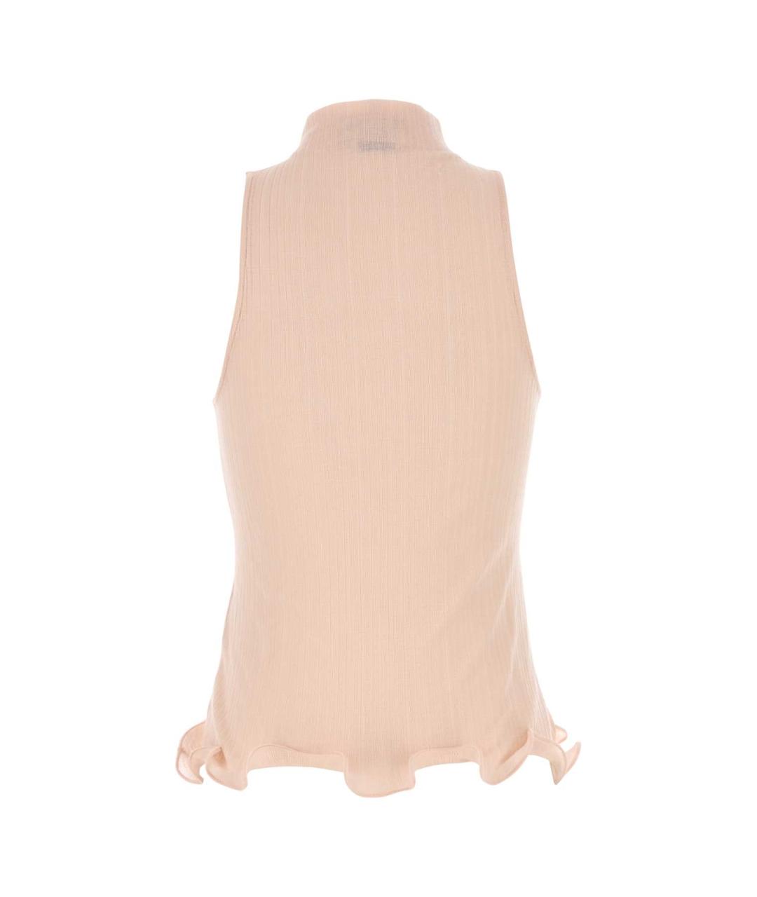 FENDI Белая шерстяная майка, фото 2