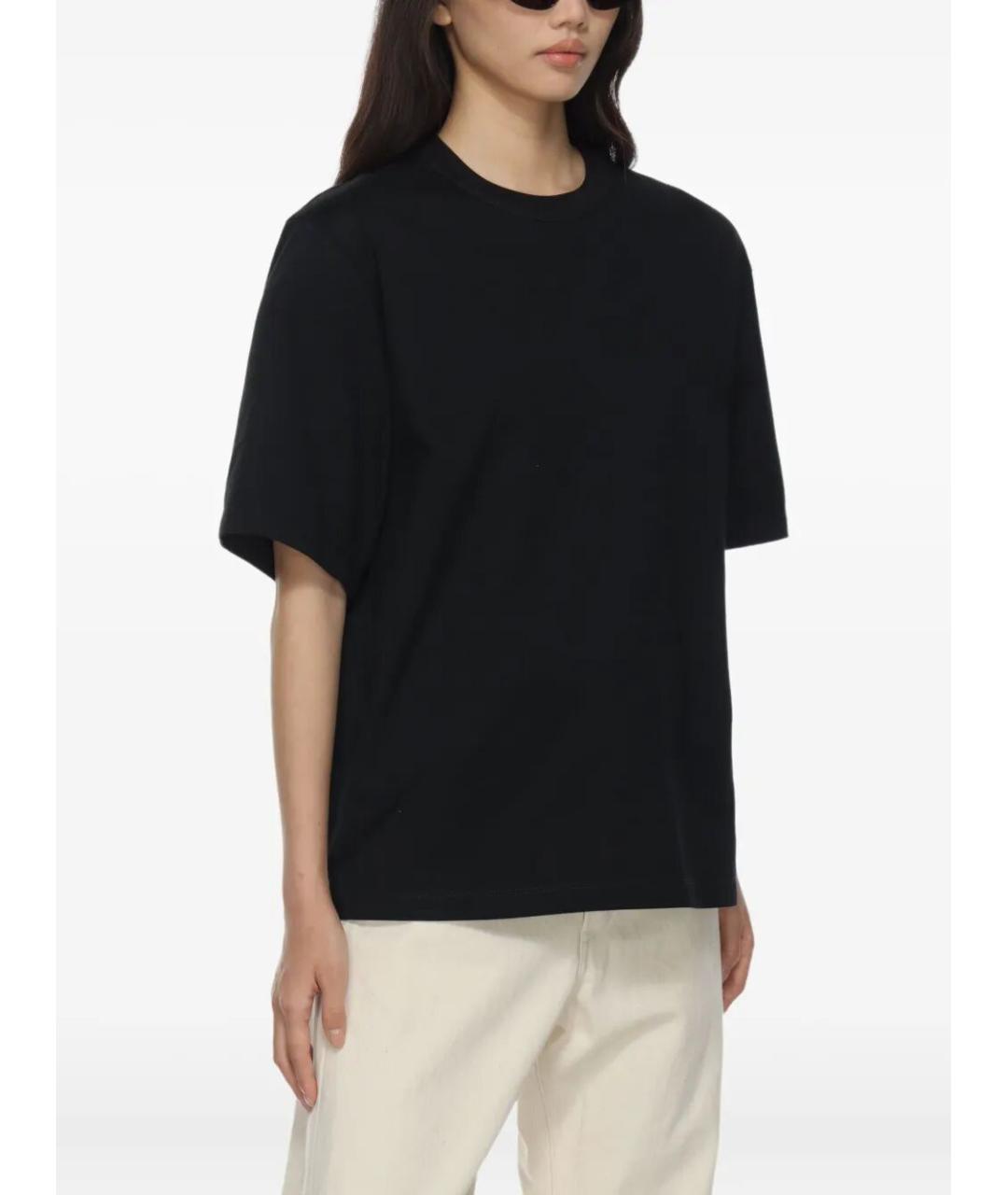 Carven Черная хлопковая футболка, фото 3