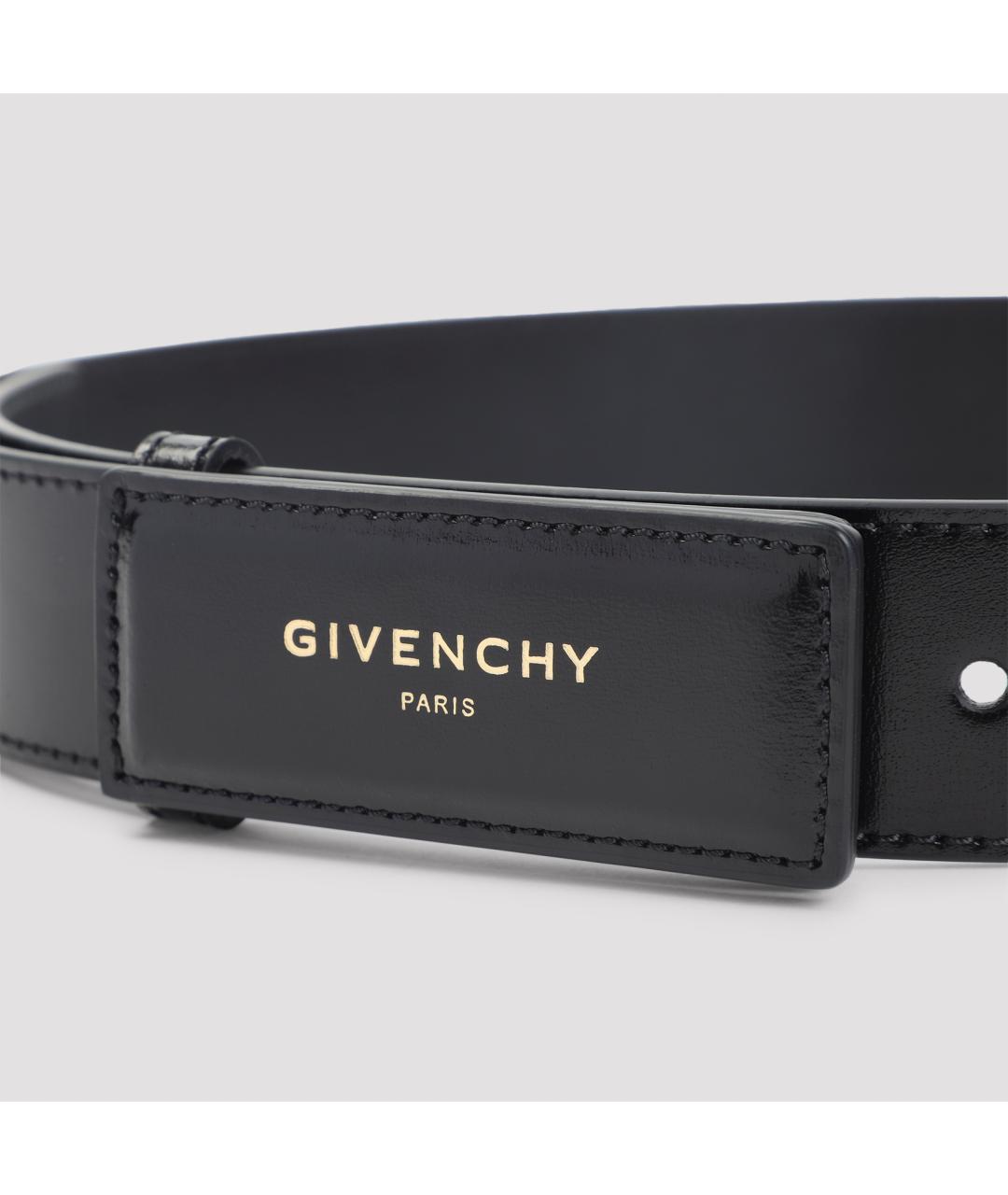 GIVENCHY Черный кожаный ремень, фото 3