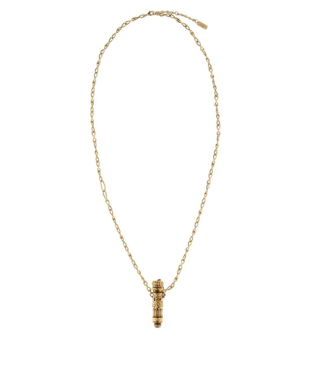 CHLOE Золотая металлическая подвеска, фото 1