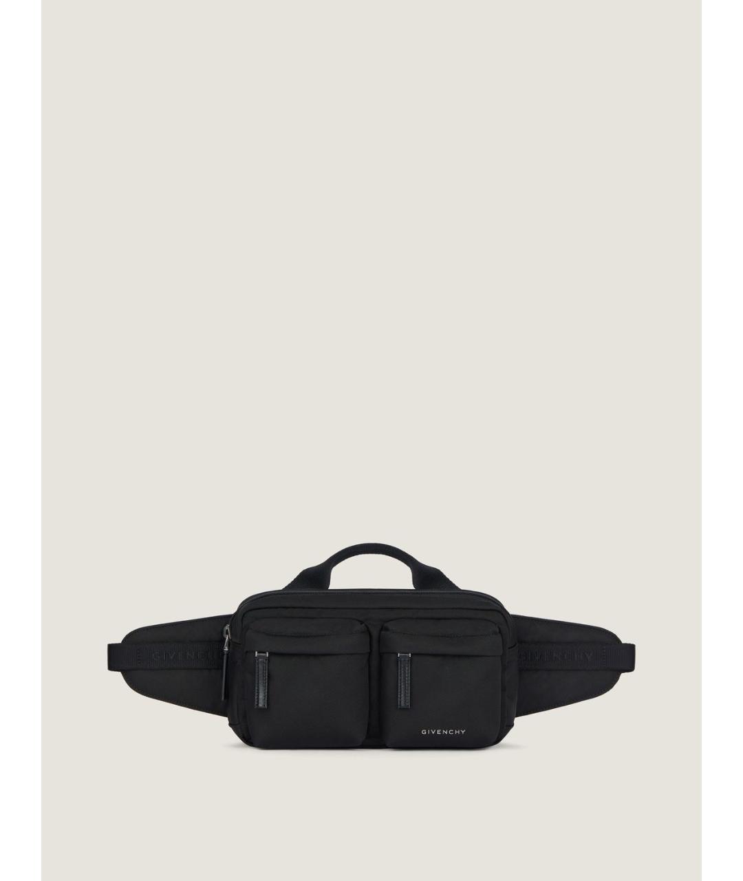 GIVENCHY Черная синтетическая поясная сумка, фото 6