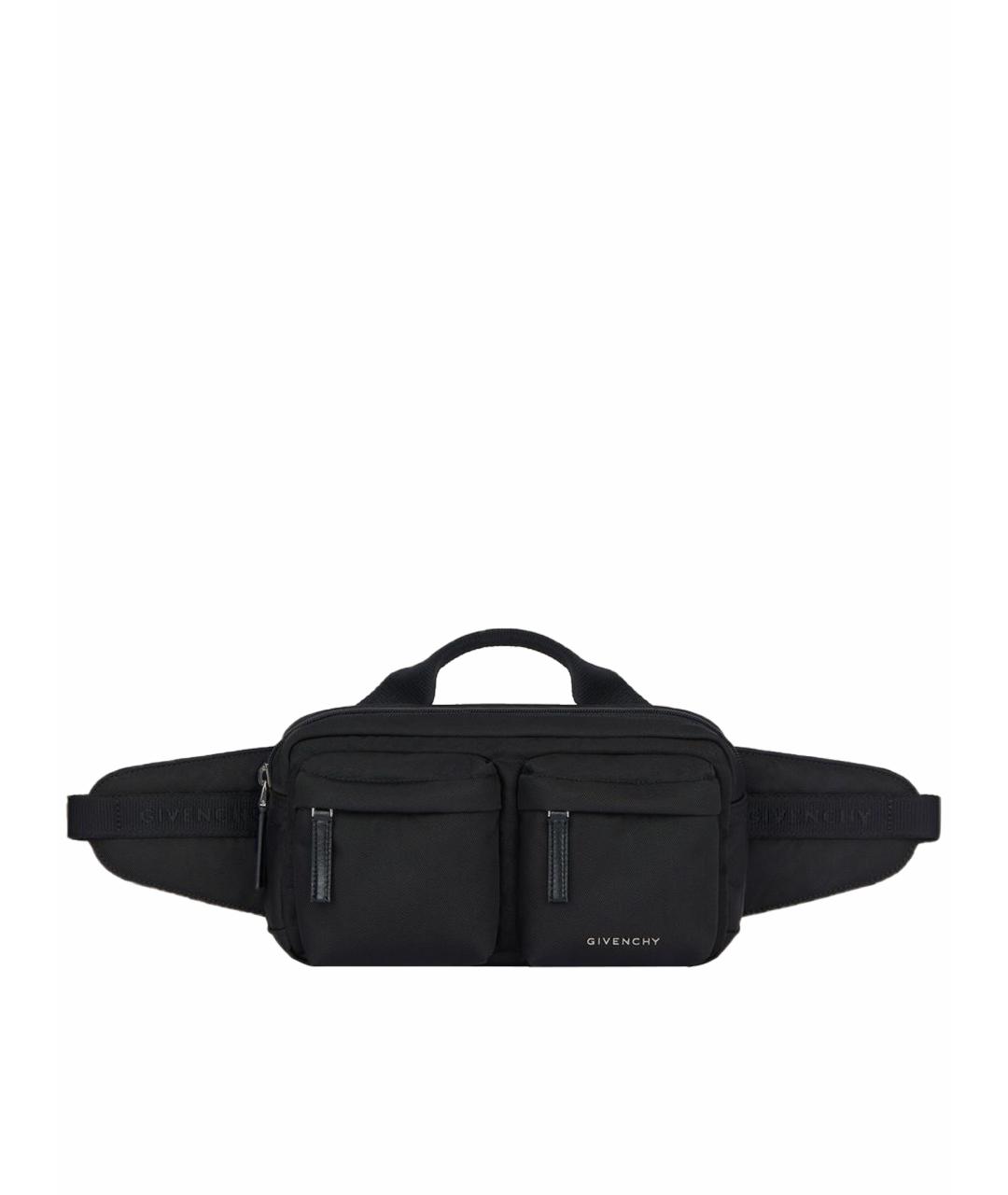 GIVENCHY Черная синтетическая поясная сумка, фото 1