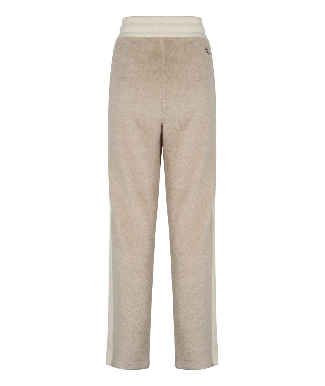 MONCLER Бежевые прямые брюки, фото 2