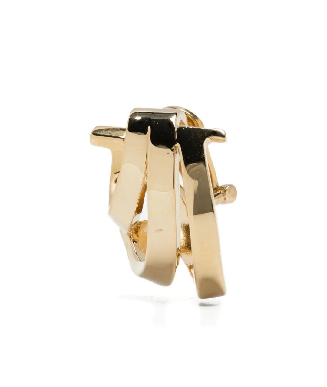 FERRAGAMO Золотые латунные серьги, фото 3