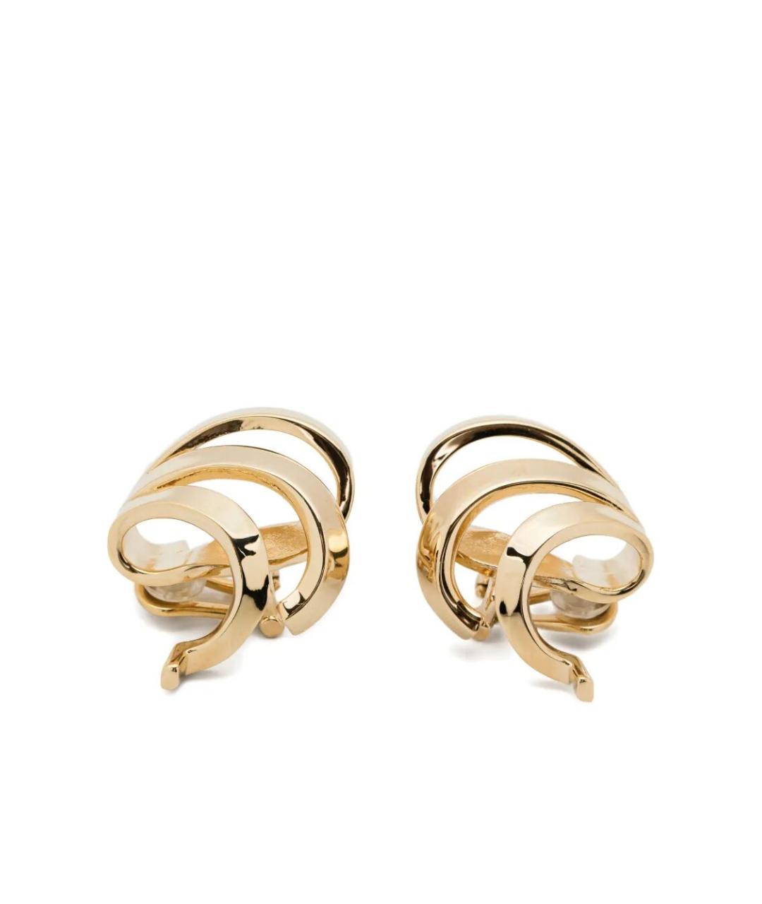 FERRAGAMO Золотые латунные серьги, фото 1