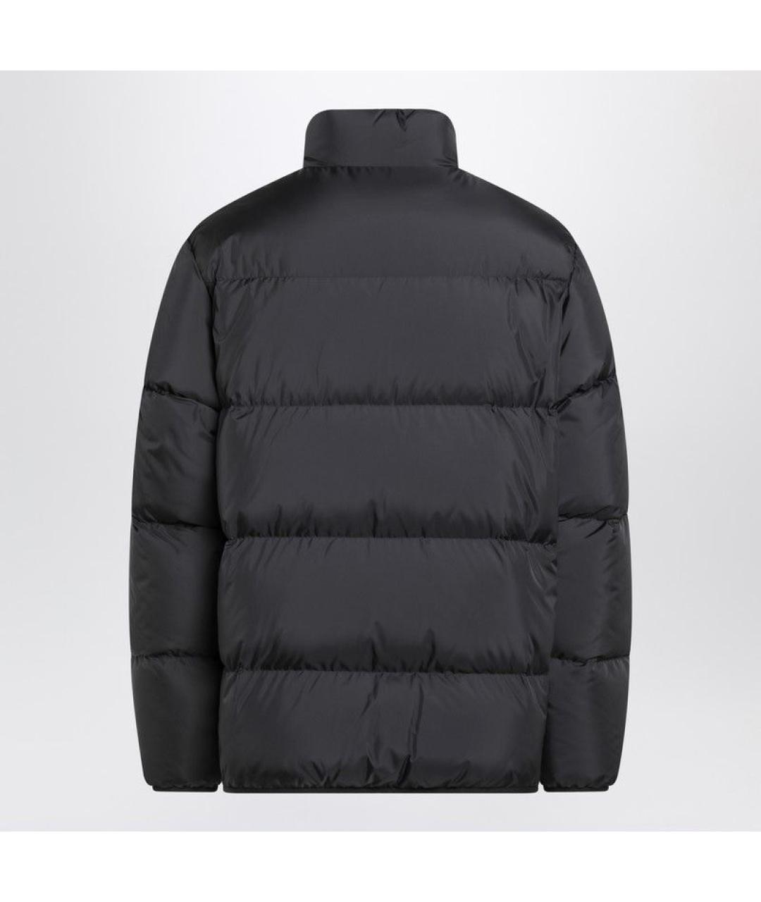 MONCLER Черный полиэстеровый пуховик, фото 2