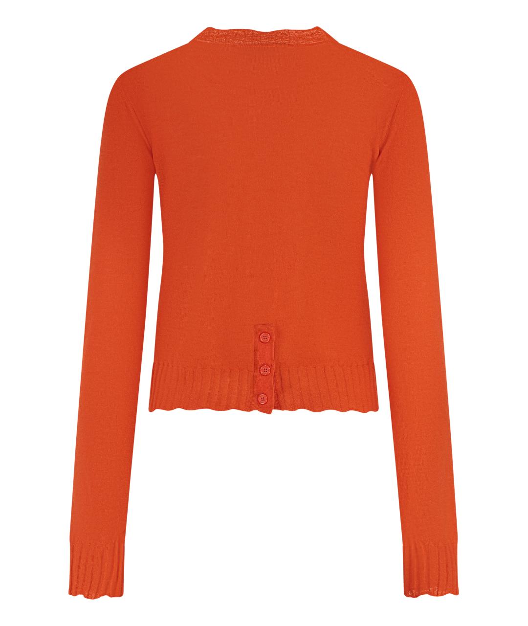 BOTTEGA VENETA Оранжевый кашемировый джемпер / свитер, фото 2