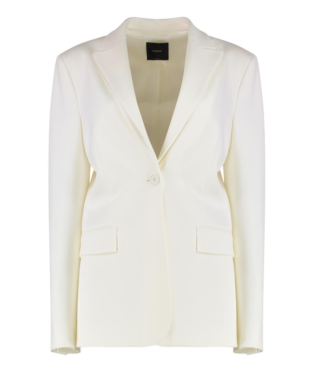 PINKO Белый полиэстеровый жакет/пиджак, фото 1