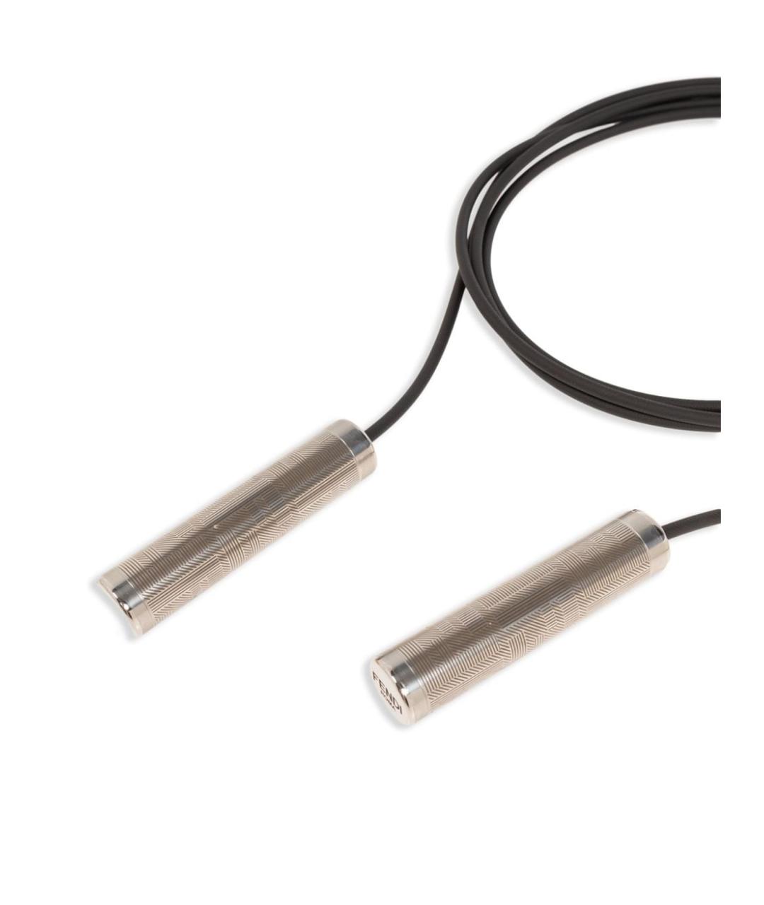 FENDI Черный резиновый ремень, фото 4