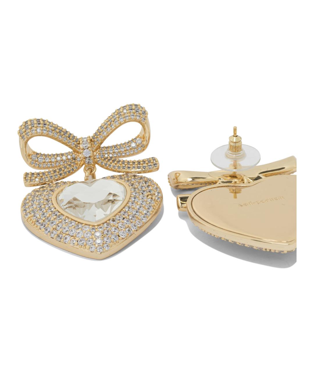 SELF-PORTRAIT Золотые металлические серьги, фото 2