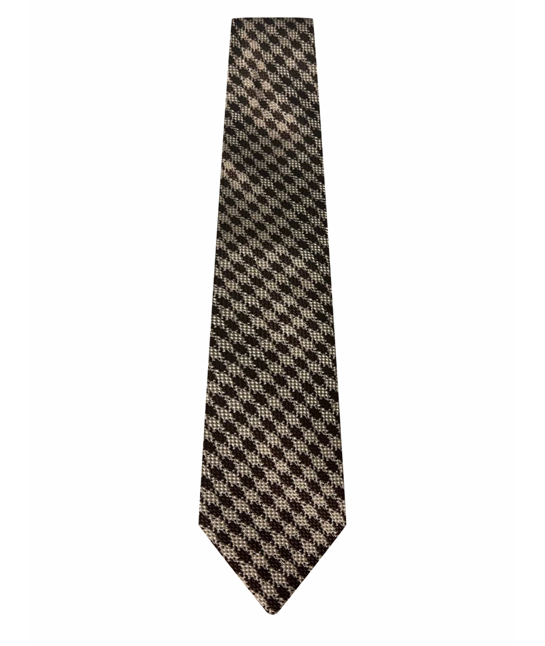 TOM FORD Коричневый шелковый галстук, фото 1