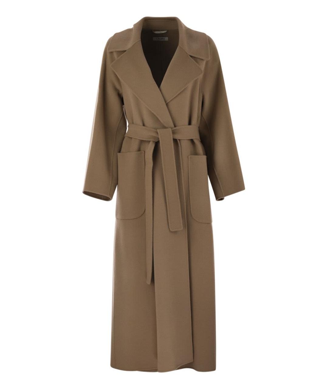 'S MAX MARA Бежевое шерстяное пальто, фото 1