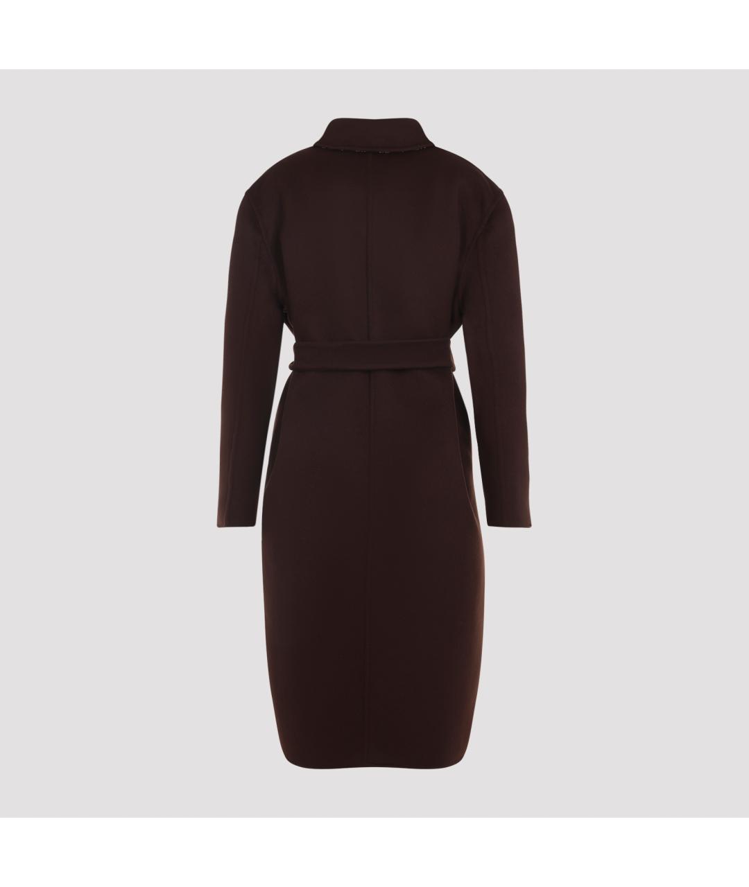 GUCCI Коричневое шерстяное пальто, фото 3