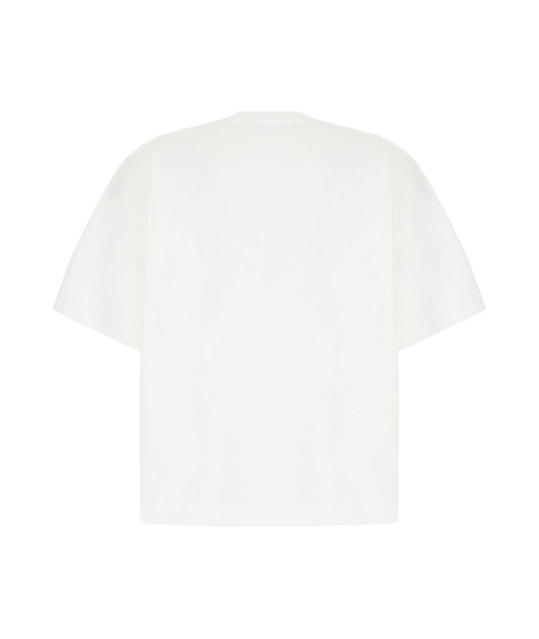 ALEXANDER MCQUEEN Белая хлопковая футболка, фото 2
