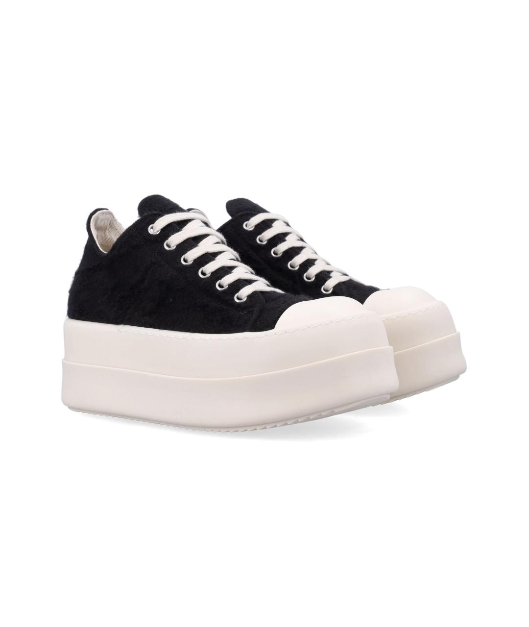 RICK OWENS DRKSHDW Черные кожаные кеды, фото 3