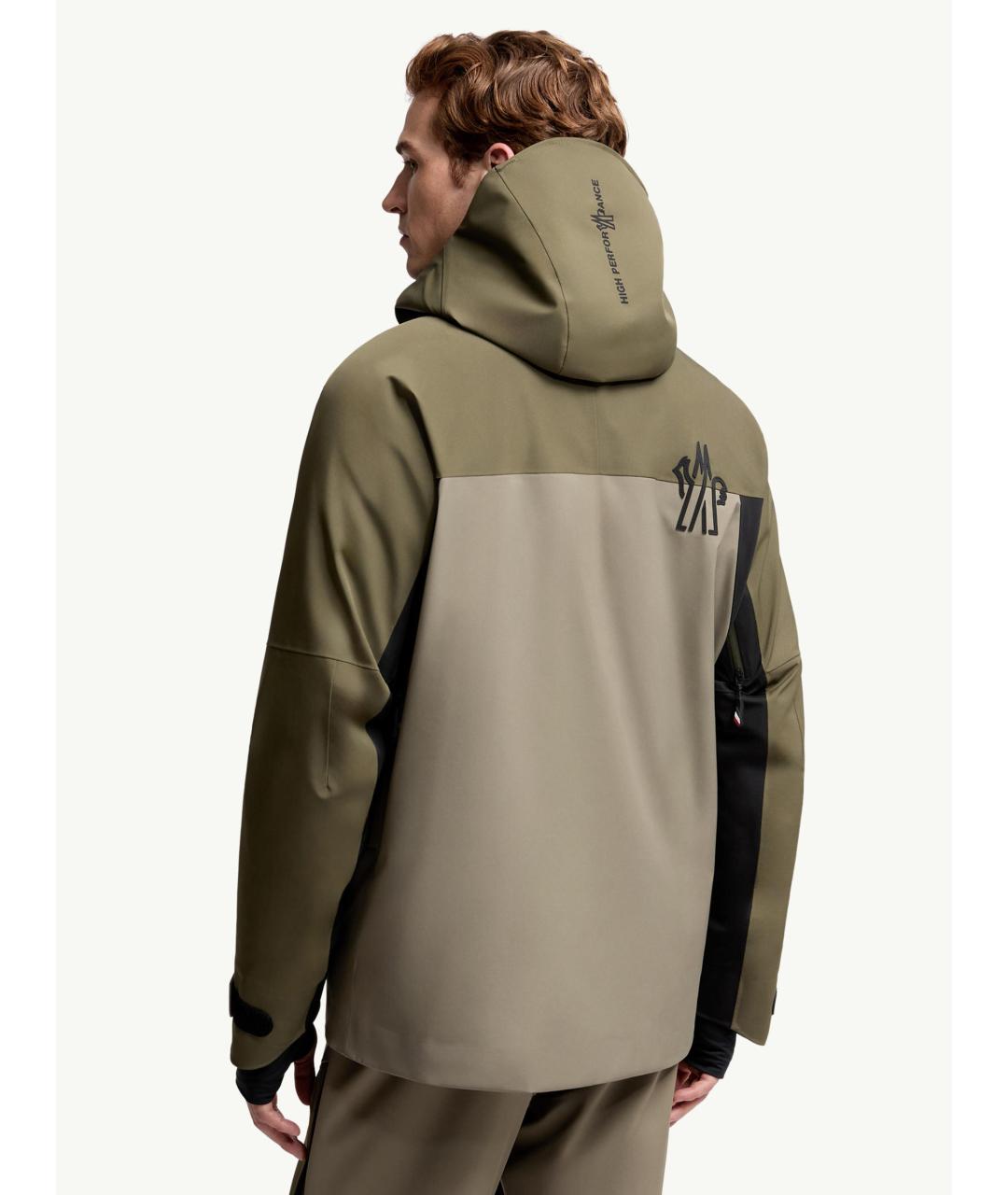 MONCLER Зеленая полиамидовая куртка, фото 5