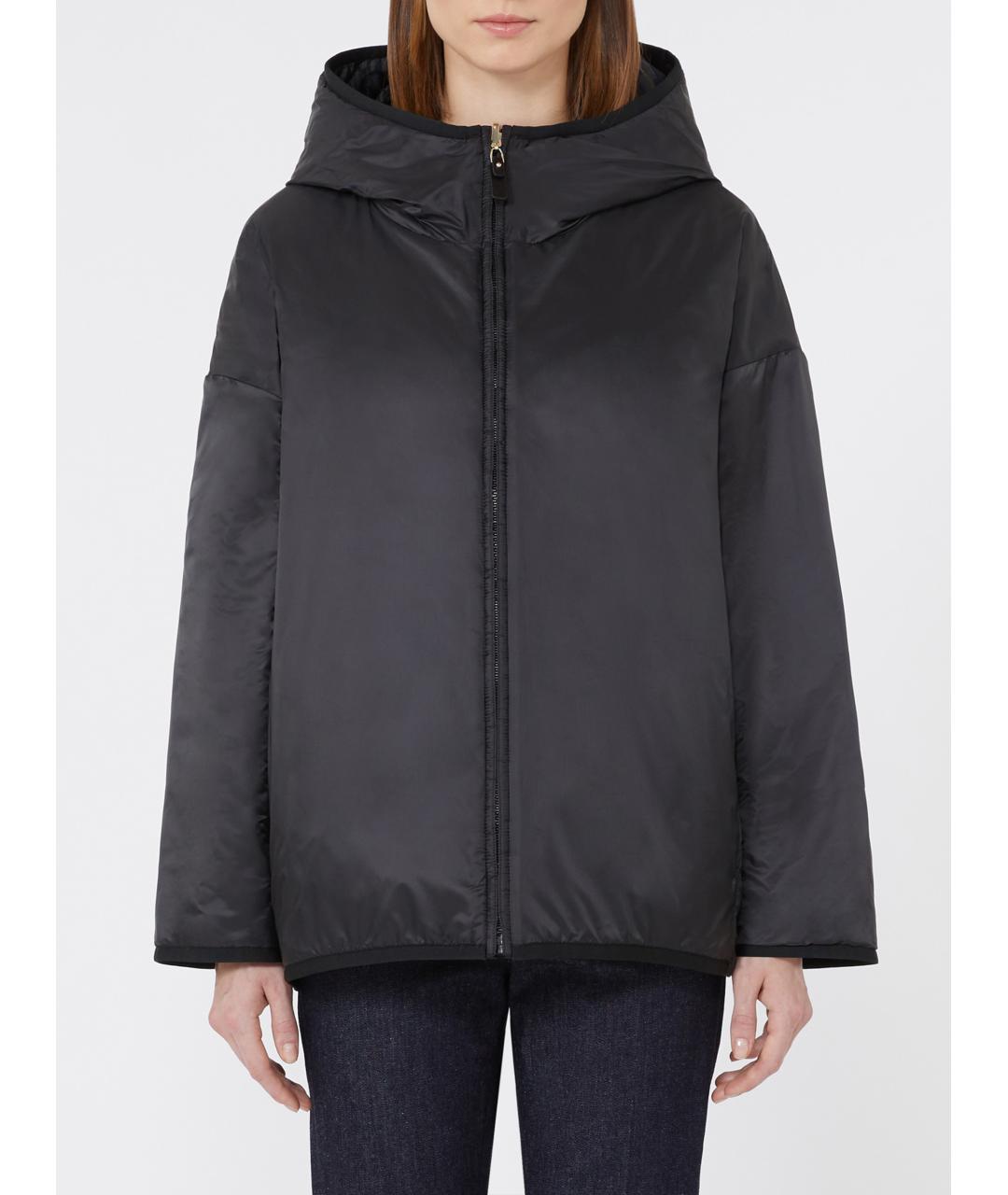 MAX MARA Черная полиэстеровая куртка, фото 4