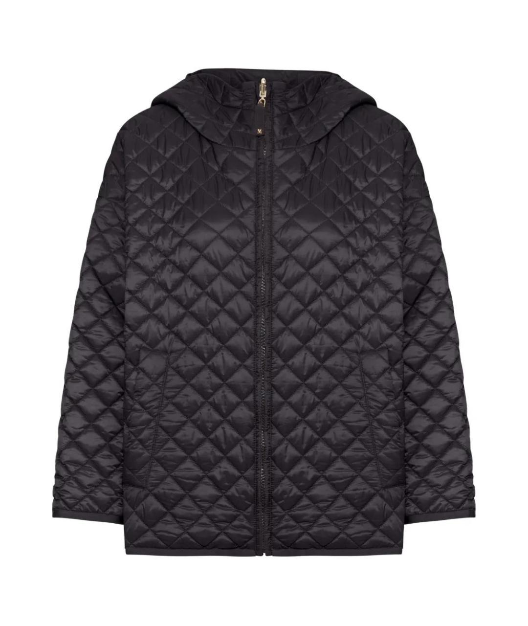 MAX MARA Черная полиэстеровая куртка, фото 1