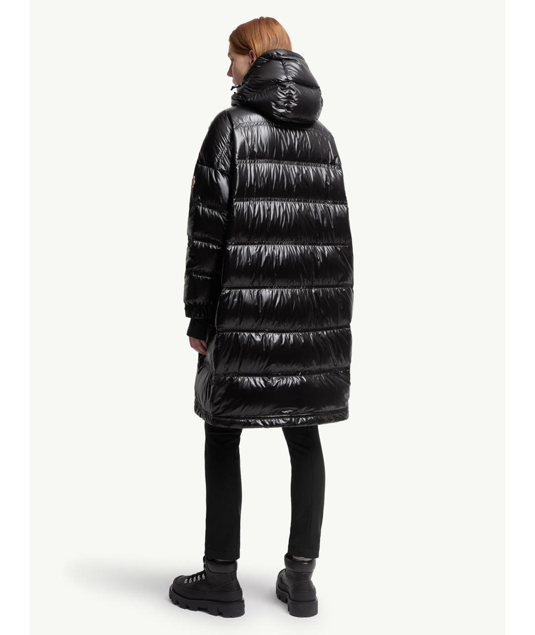 MONCLER Черная полиамидовая куртка, фото 5