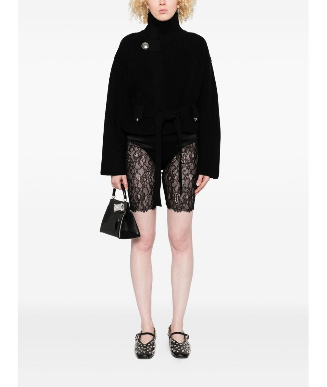 ALEXANDER MCQUEEN Черные ацетатные шорты, фото 2