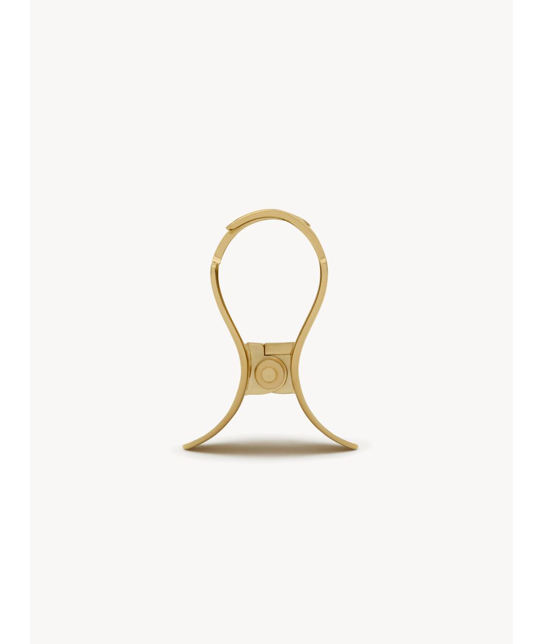 SAINT LAURENT Золотая заколка, фото 3