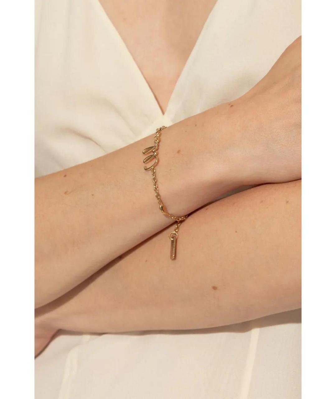 CHLOE Золотой металлический браслет, фото 2