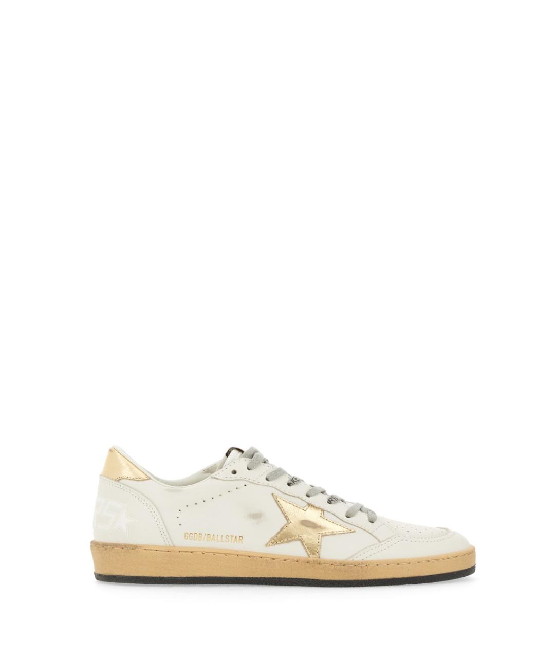 GOLDEN GOOSE DELUXE BRAND Белые кожаные кроссовки, фото 2