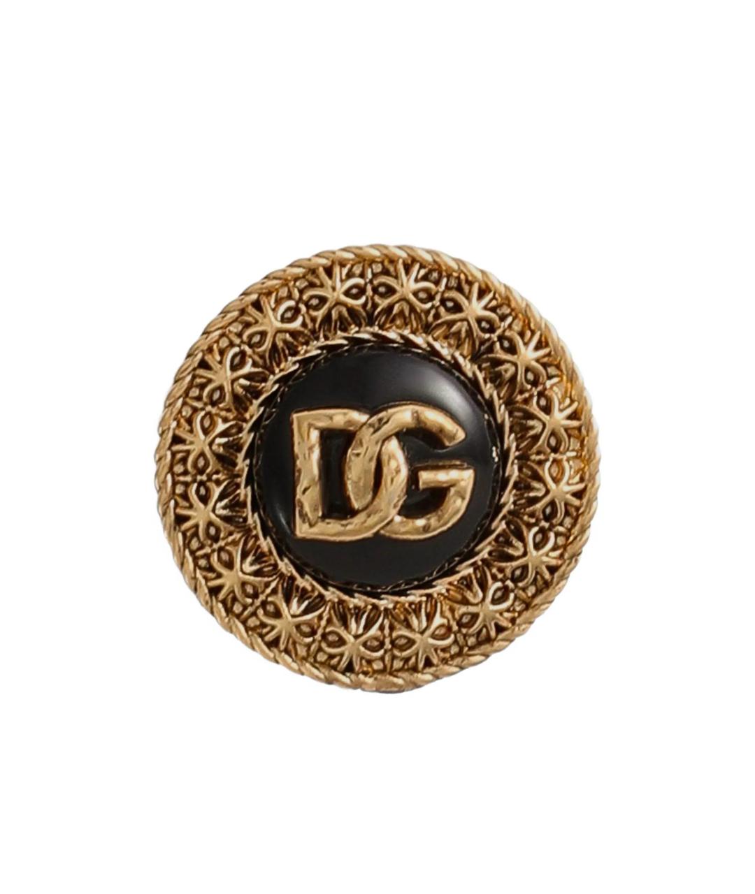 DOLCE&GABBANA Золотые металлические серьги, фото 1