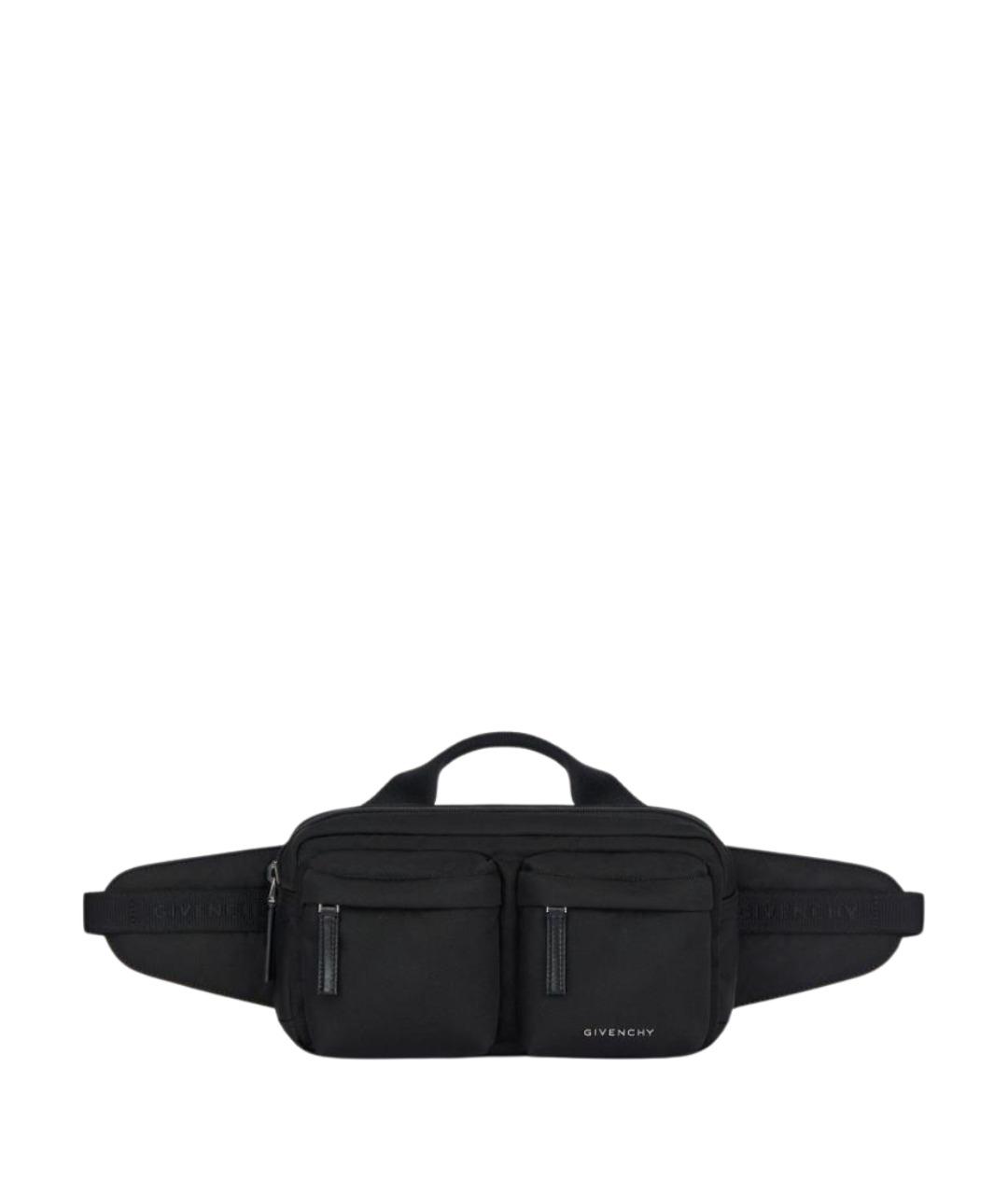 GIVENCHY Черная синтетическая поясная сумка, фото 1