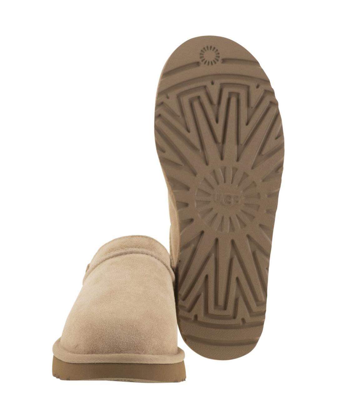 UGG AUSTRALIA Бежевые замшевые ботинки, фото 5