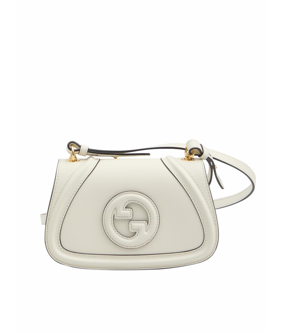 GUCCI Белая кожаная сумка через плечо, фото 1