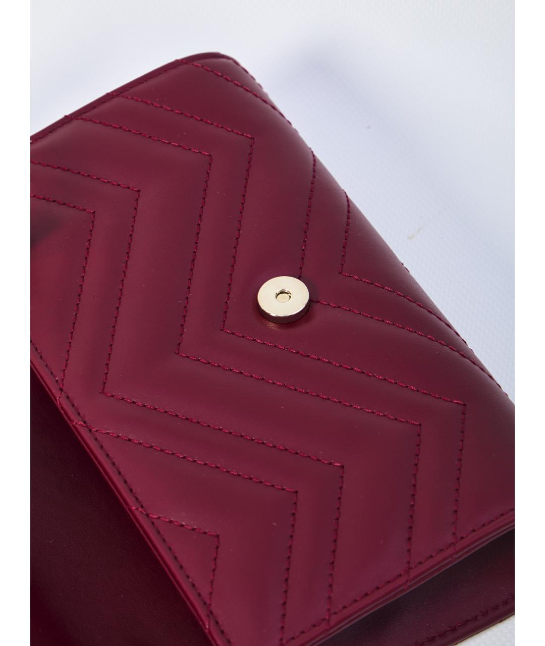GUCCI Красная кожаная сумка с короткими ручками, фото 4