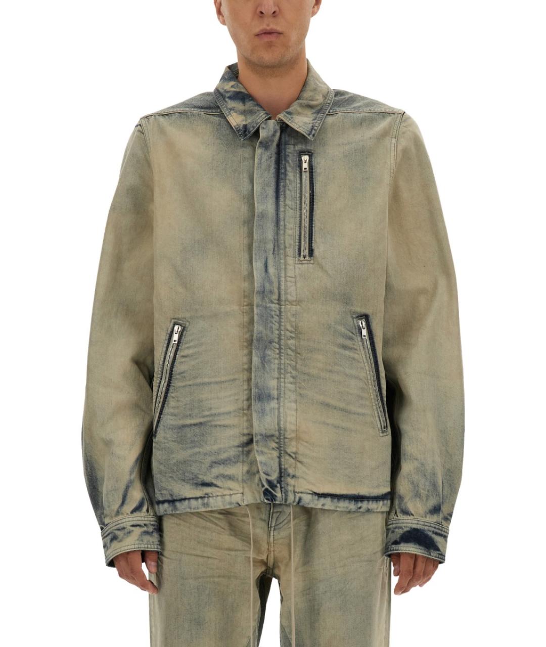 RICK OWENS DRKSHDW Синяя хлопковая куртка, фото 3