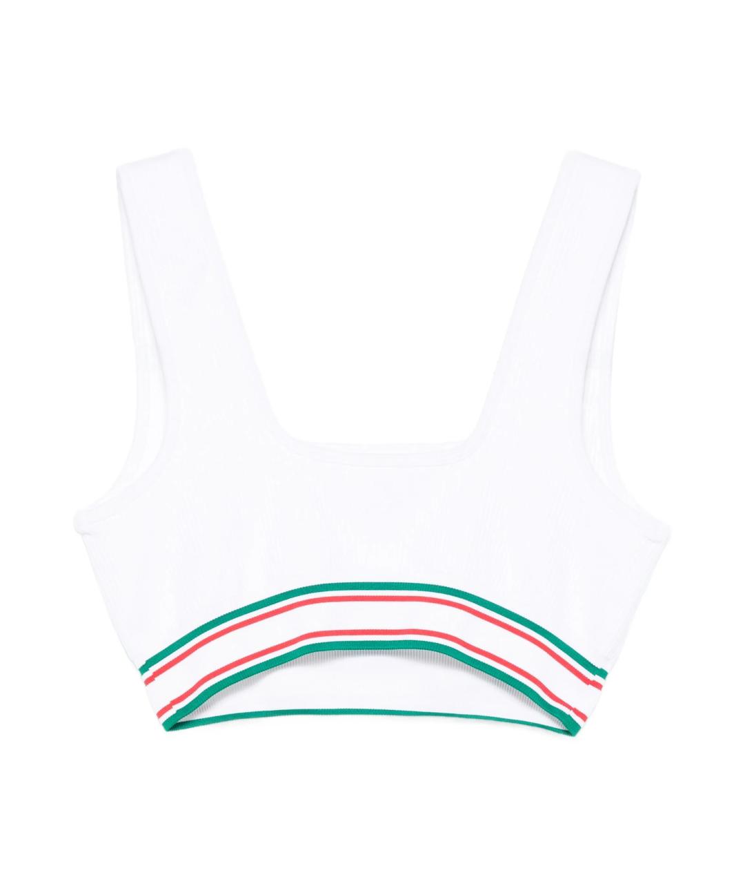 CASABLANCA Белая полиамидовая футболка, фото 2