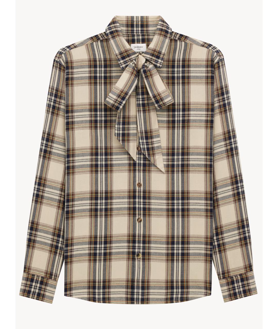 SAINT LAURENT Мульти хлопковая рубашка, фото 6