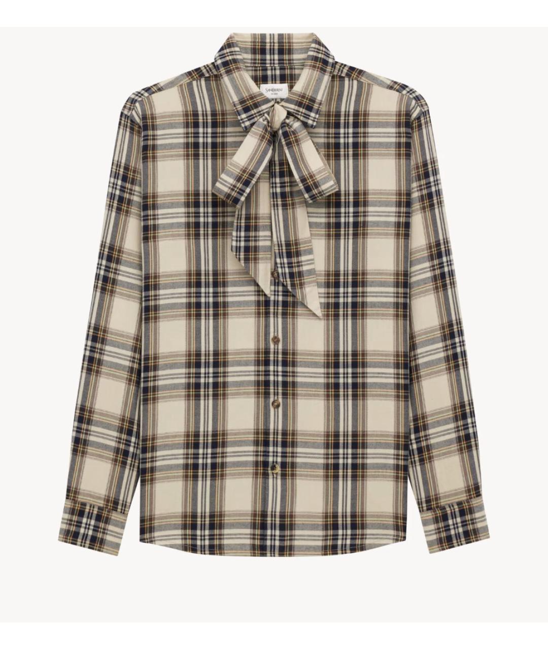 SAINT LAURENT Мульти хлопковая рубашка, фото 7