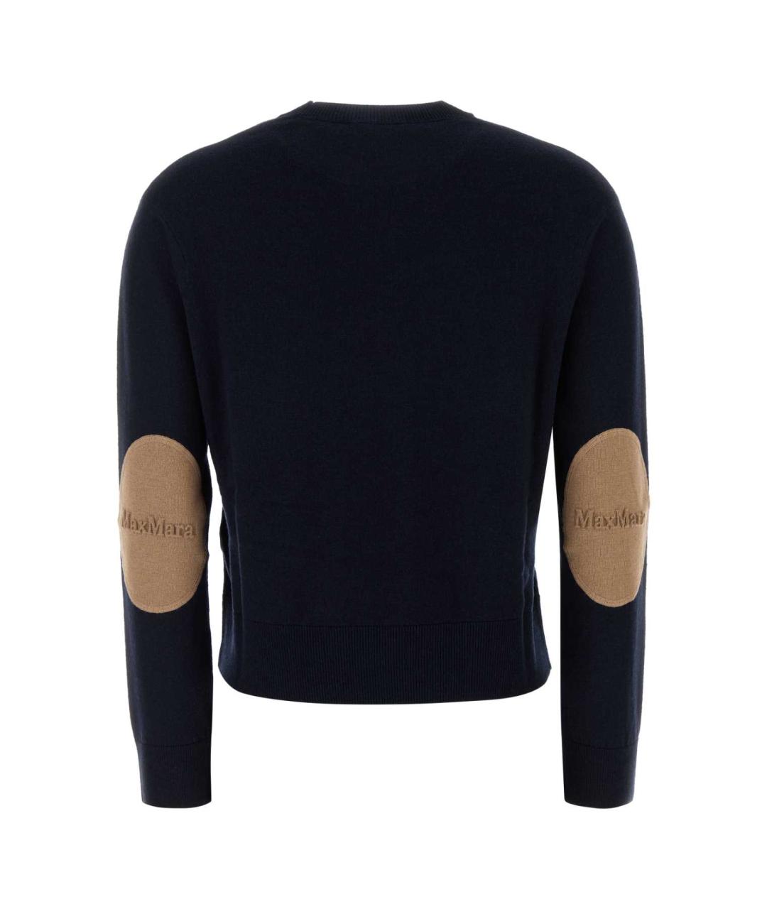 'S MAX MARA Темно-синий шерстяной джемпер / свитер, фото 2