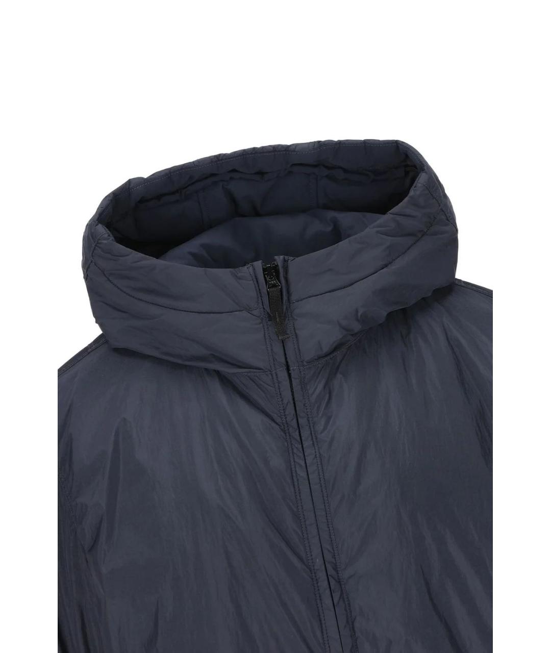 STONE ISLAND Темно-синяя полиамидовая куртка, фото 3