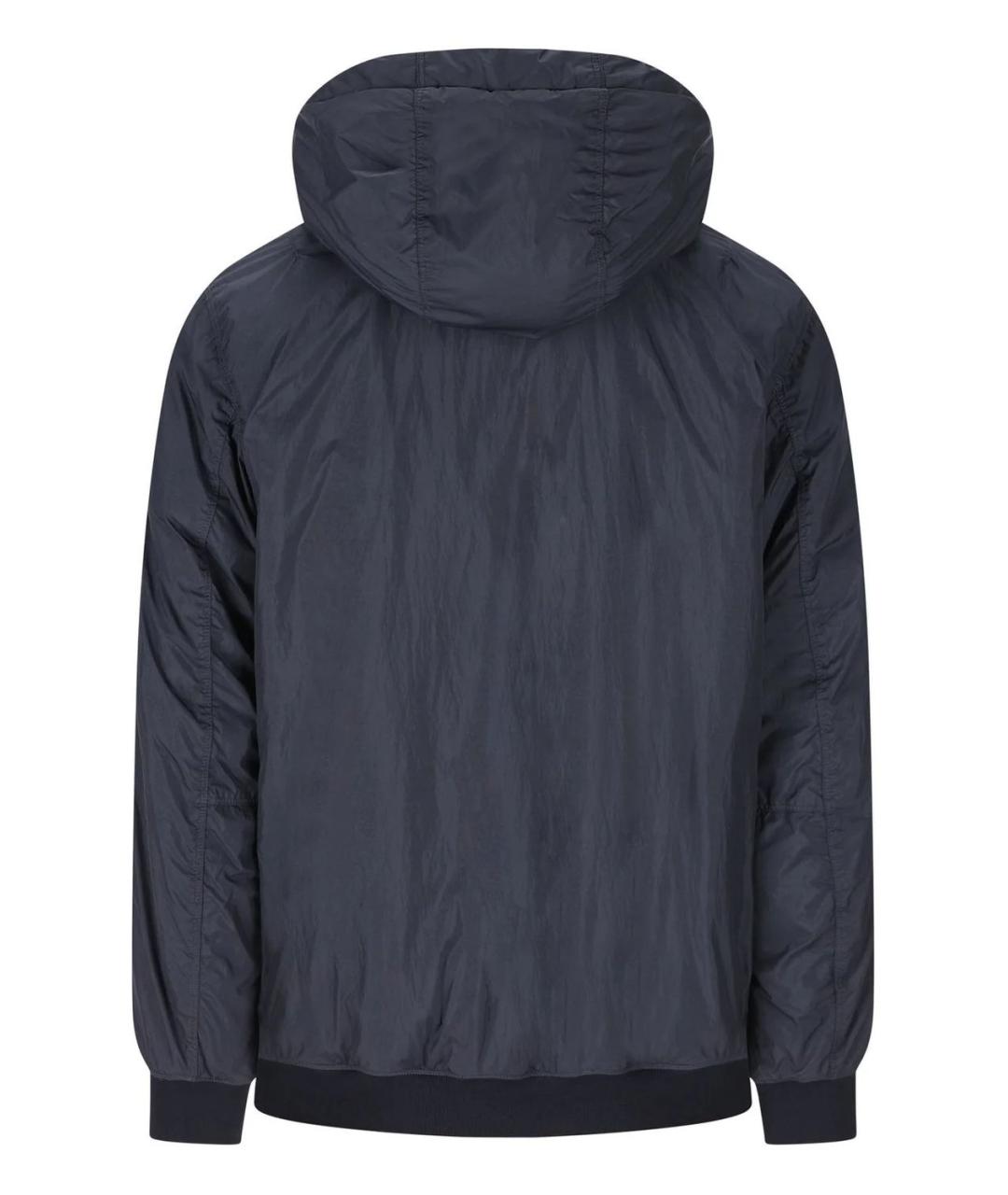 STONE ISLAND Темно-синяя полиамидовая куртка, фото 2