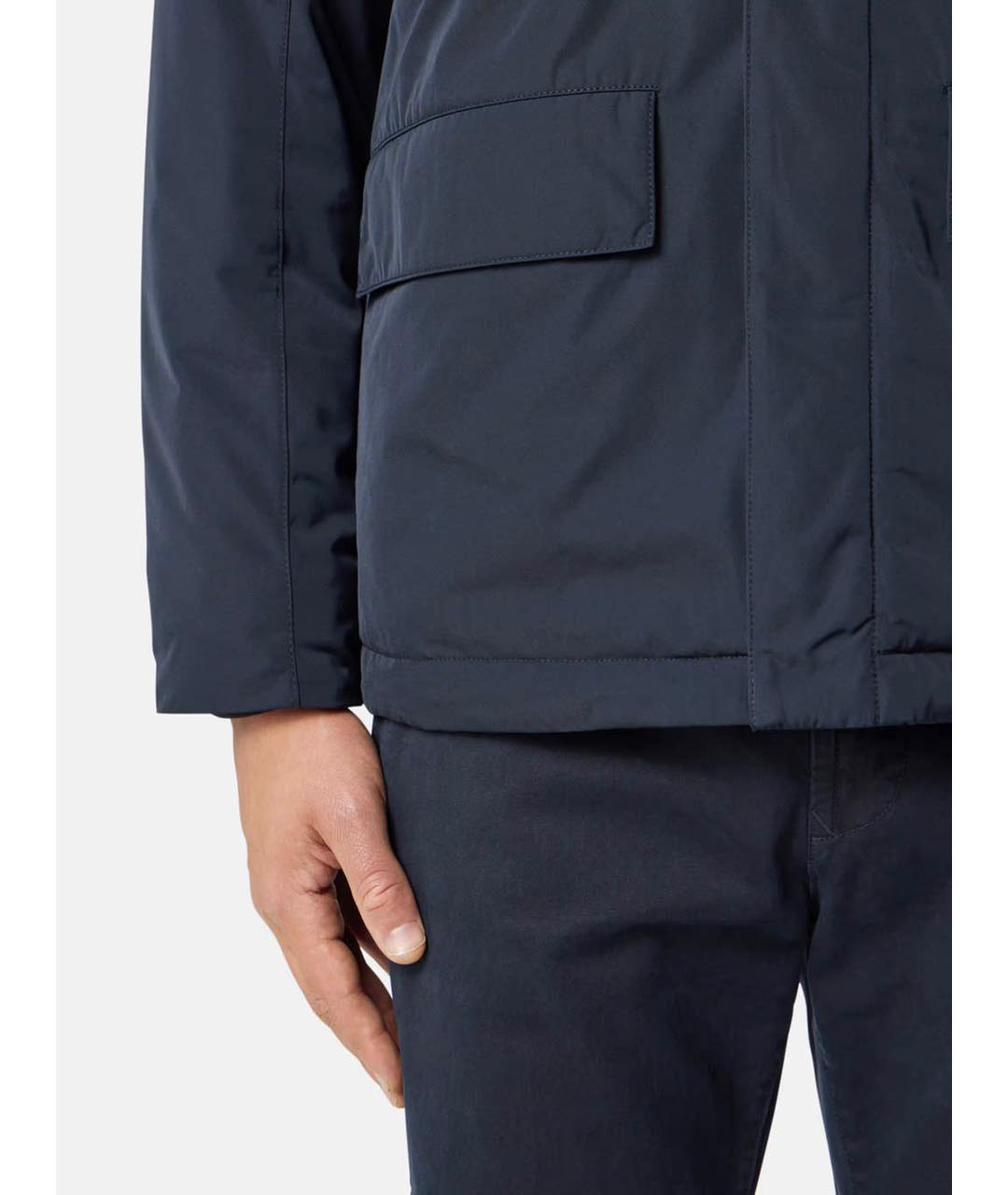 STONE ISLAND Темно-синяя полиэстеровая куртка, фото 5