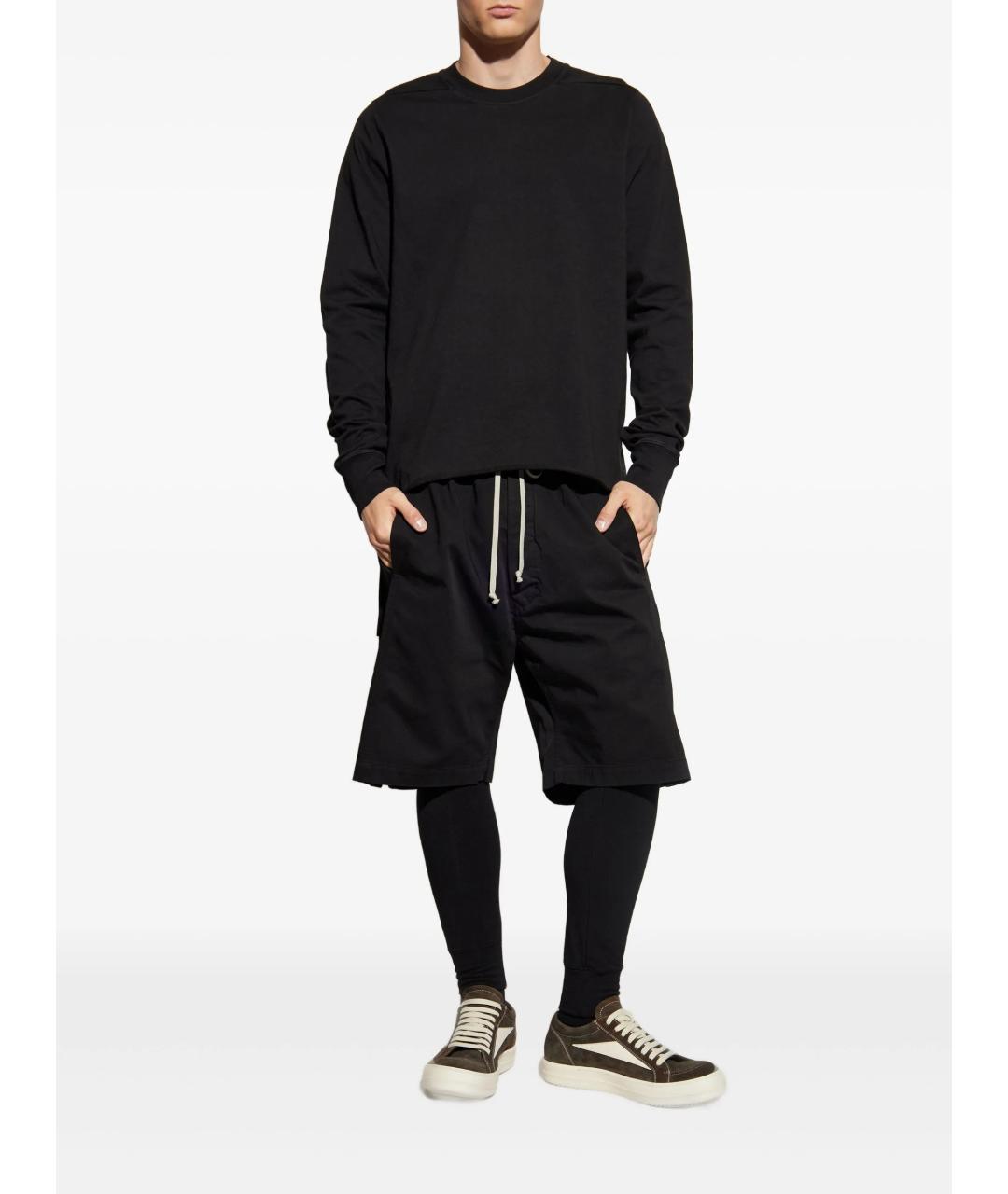 RICK OWENS DRKSHDW Черный хлопковый джемпер / свитер, фото 2