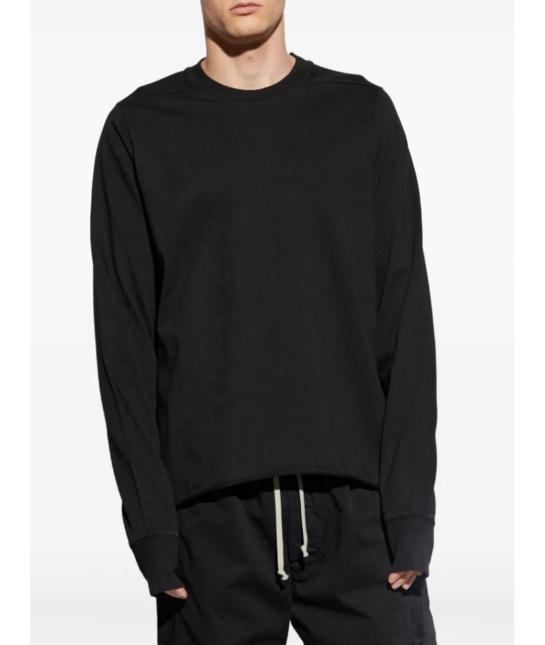 RICK OWENS DRKSHDW Черный хлопковый джемпер / свитер, фото 3