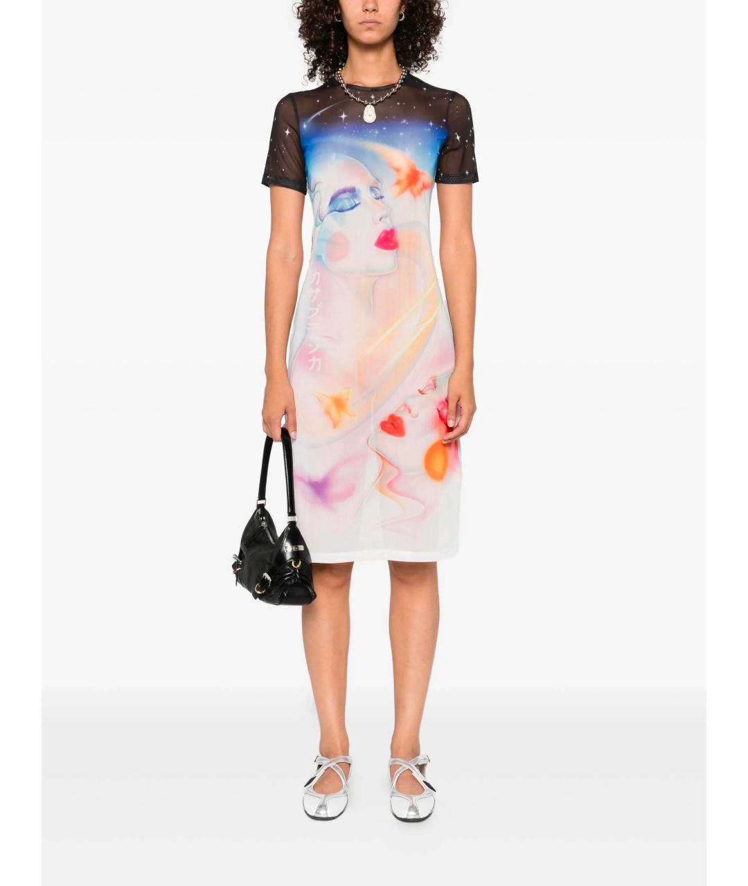 CASABLANCA Мульти полиэстеровое повседневное платье, фото 2