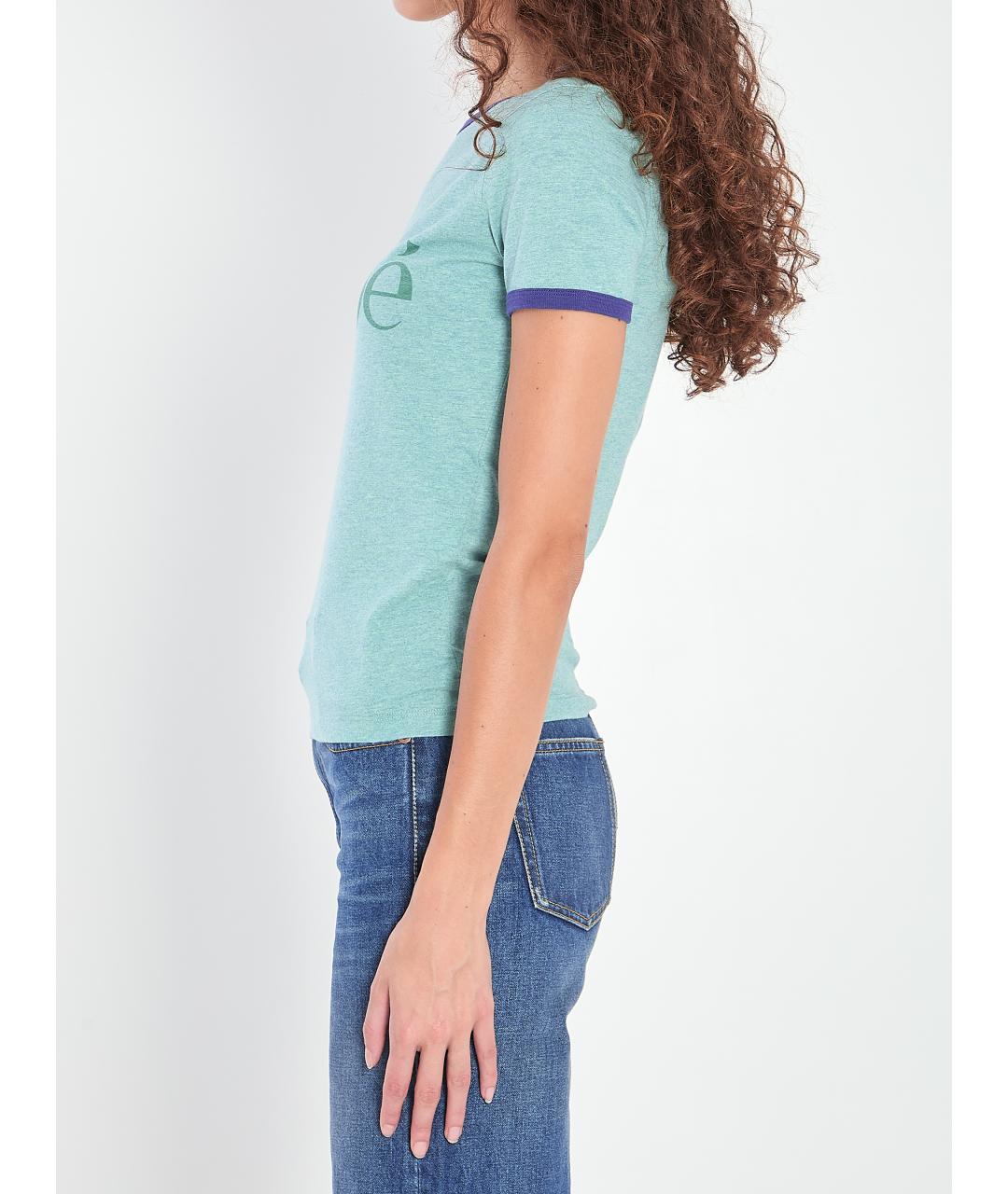 CHLOE Зеленая хлопковая футболка, фото 4