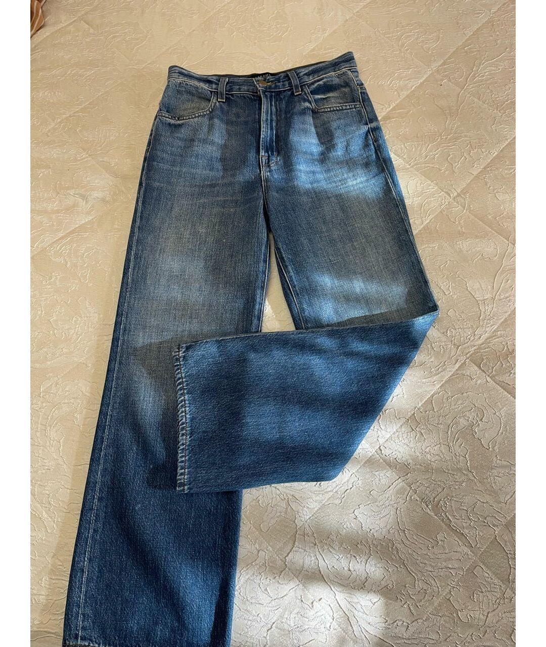 JBRAND Голубые хлопковые джинсы клеш, фото 2