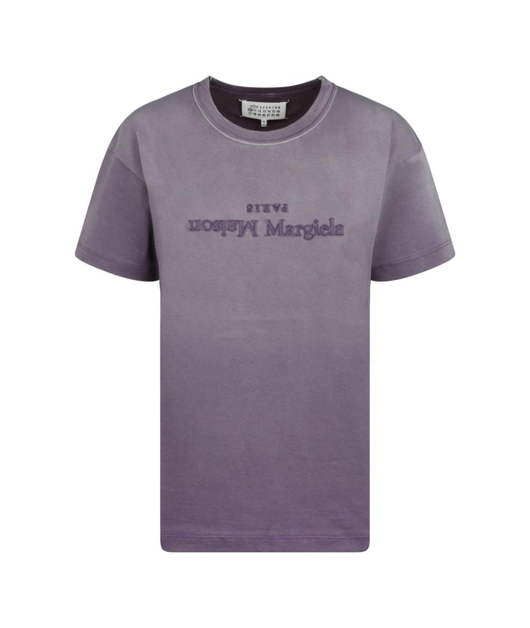 MAISON MARGIELA Фиолетовая хлопковая футболка, фото 1