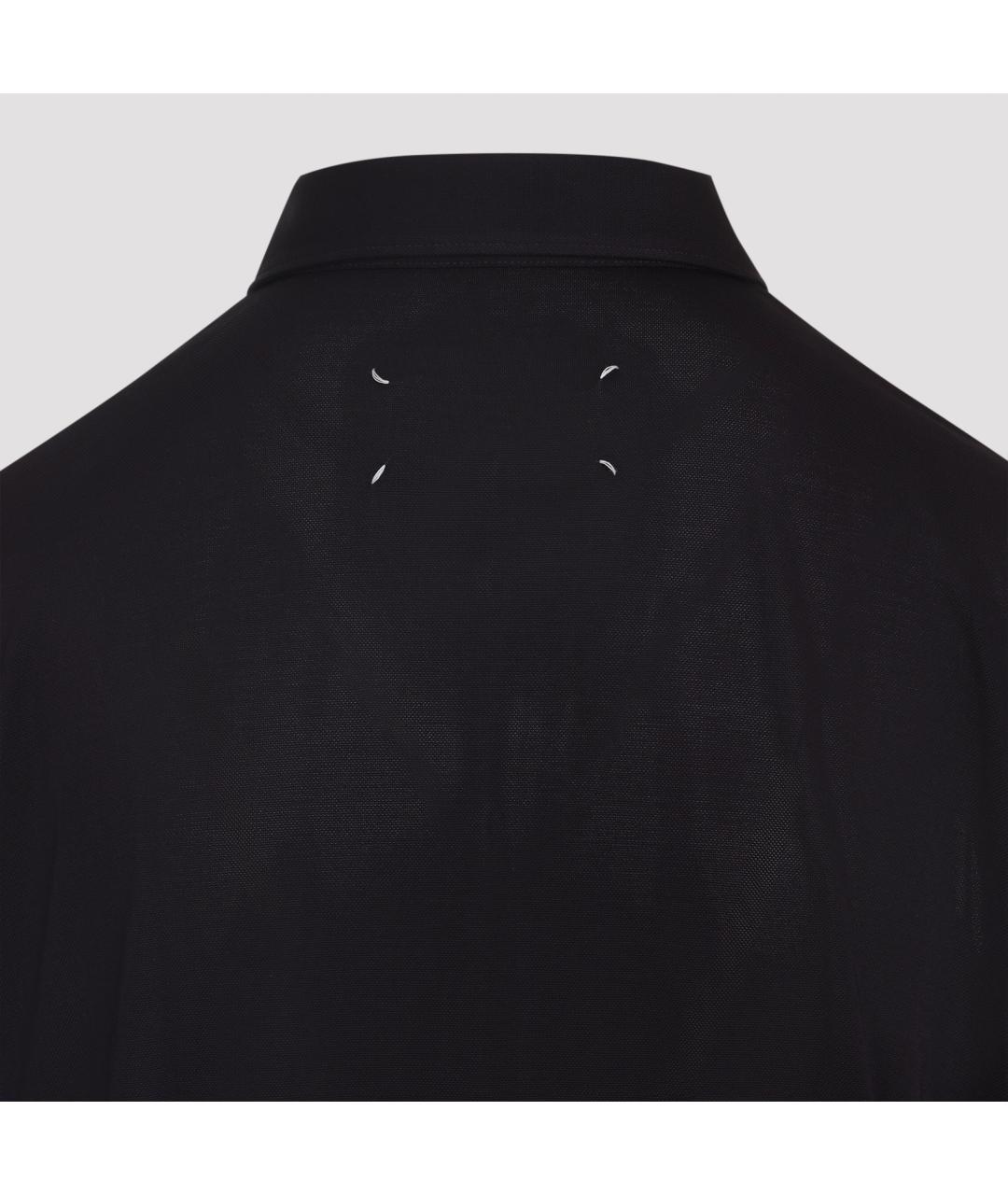 MAISON MARGIELA Черная хлопковая футболка, фото 3