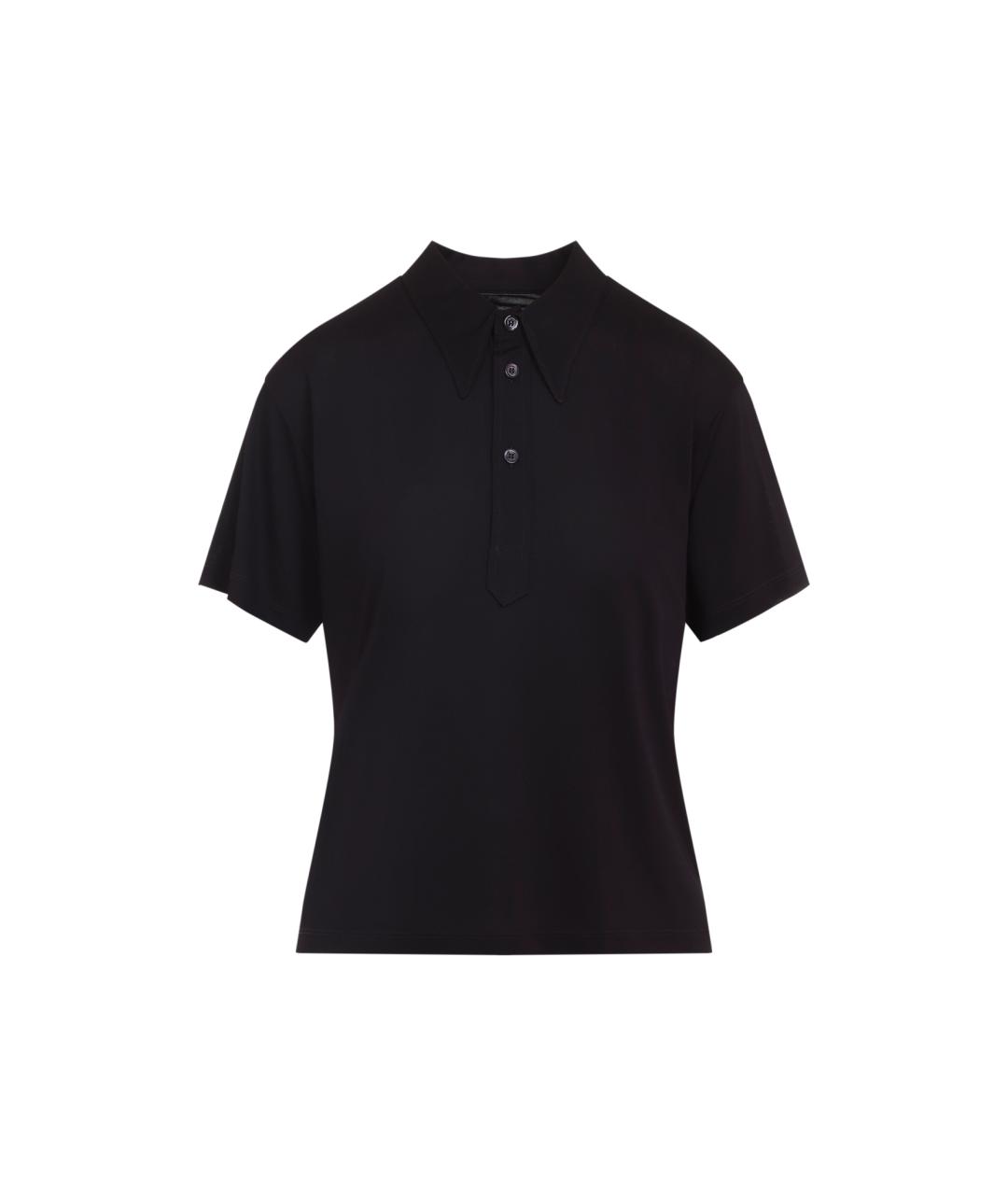 MAISON MARGIELA Черная хлопковая футболка, фото 1