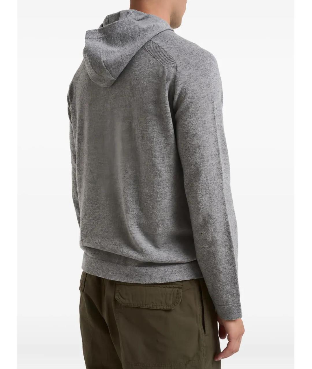 STONE ISLAND Антрацитовый шерстяной джемпер / свитер, фото 4